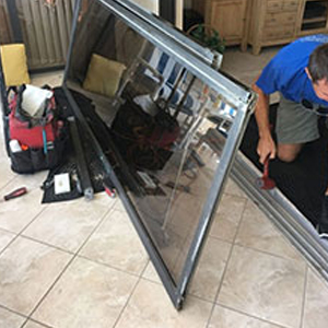 sliding glass door frame repair Gold River